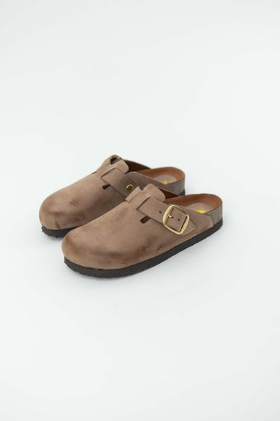 Zueco Aspen taupe Kiko's Shoes