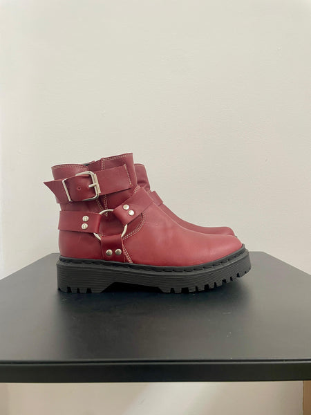 Bota Chicago Bordeaux