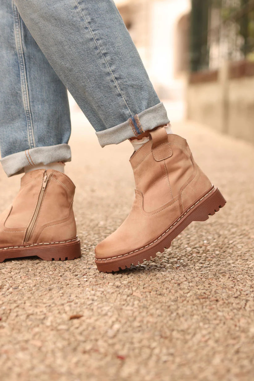 Bota Oasis Taupe Kiko's Shoes