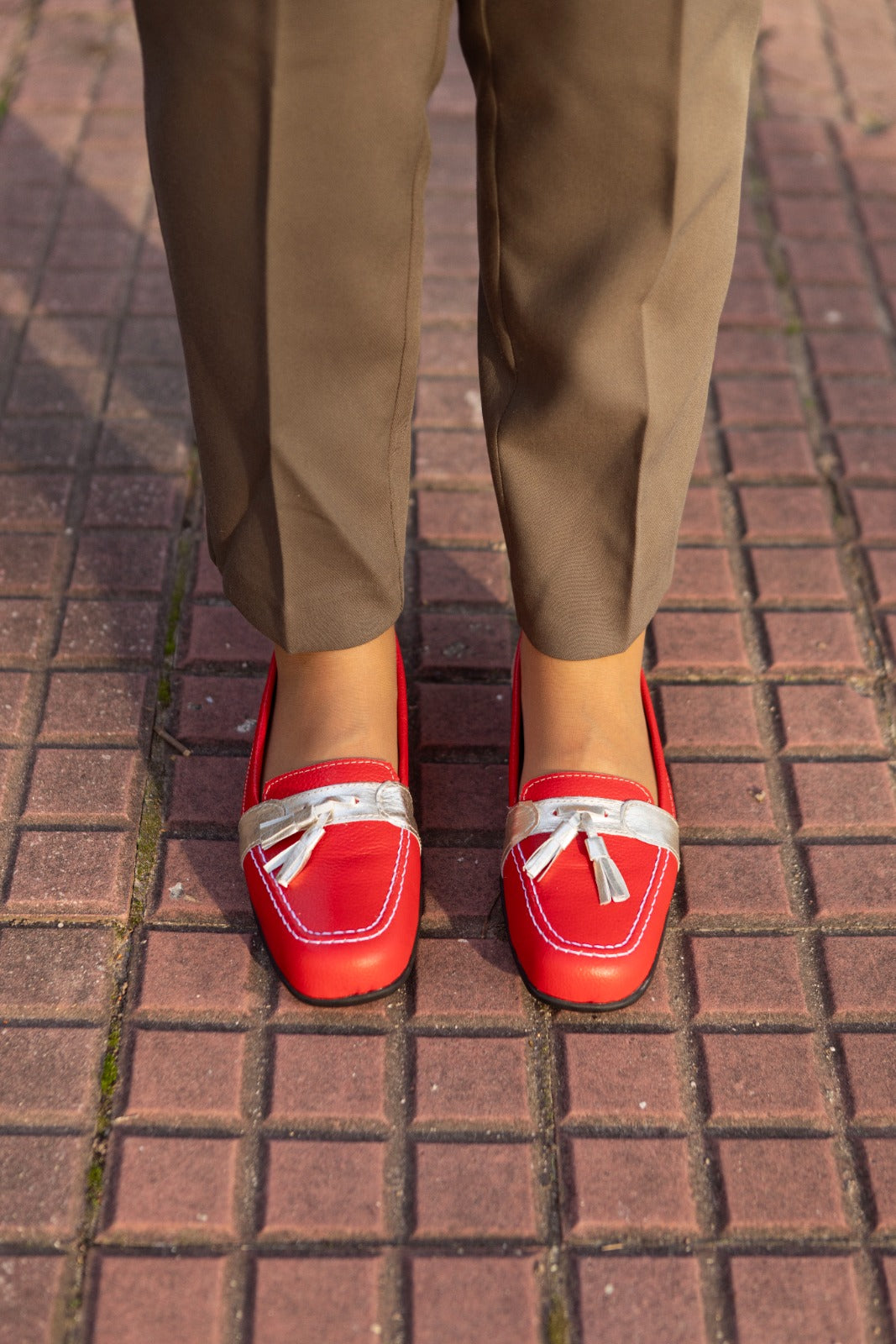 Mocasin Pompon Rojo Marcel Calzados