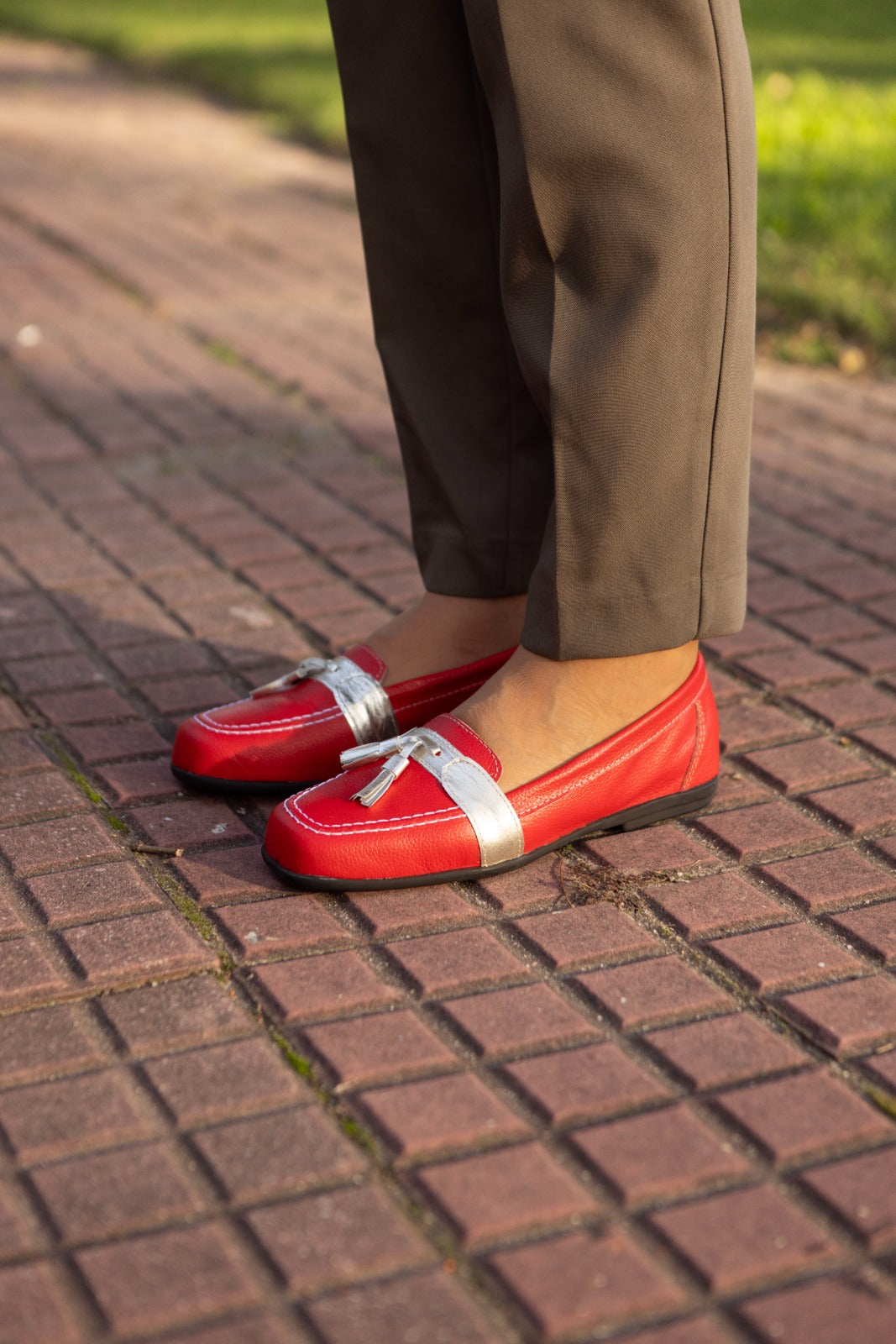 Mocasin Pompon Rojo Marcel Calzados