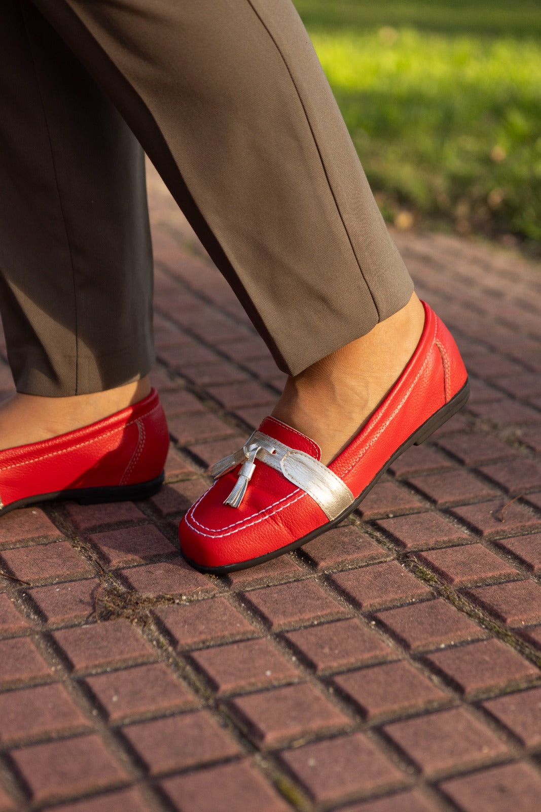Mocasin Pompon Rojo Marcel Calzados