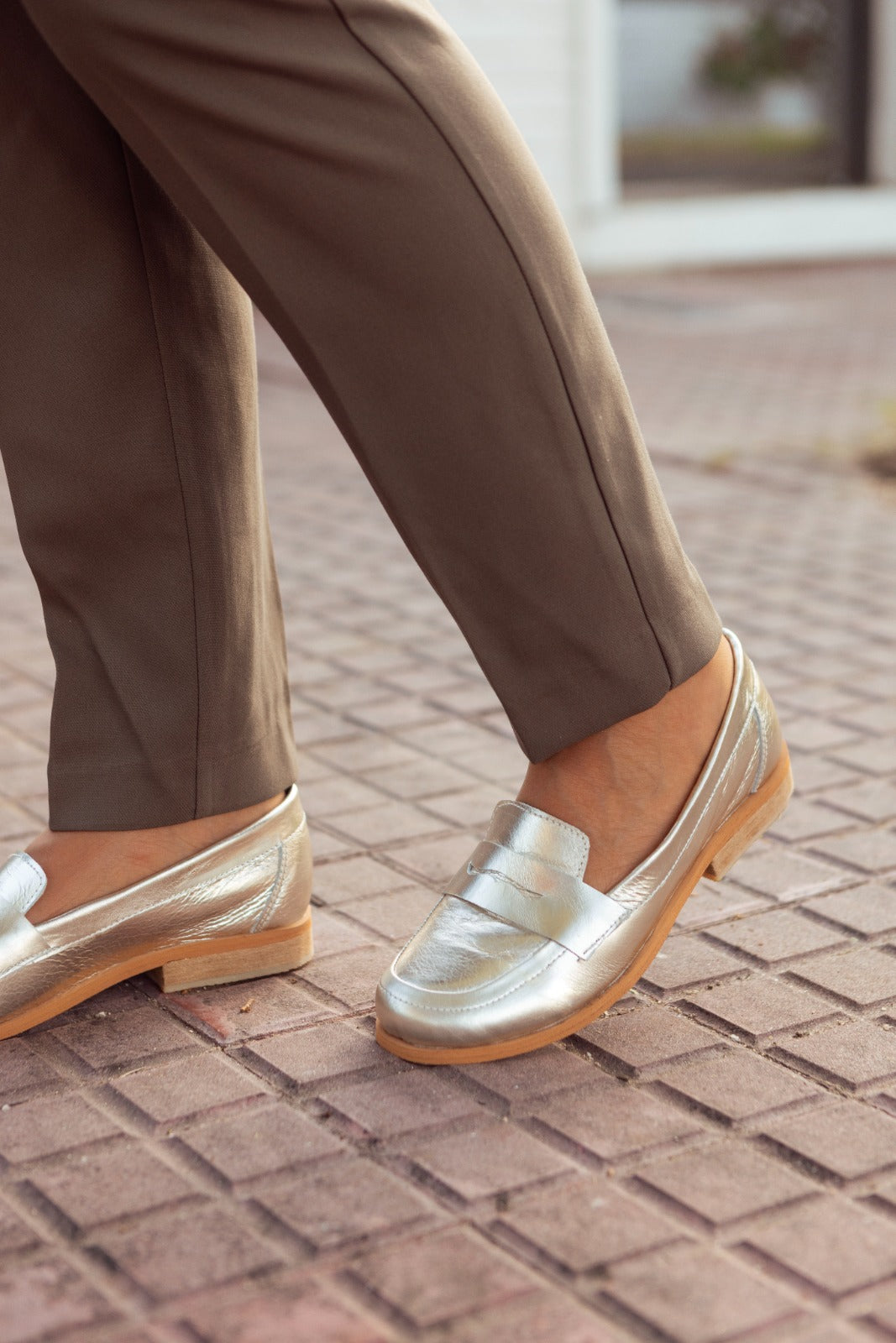 Mocasín Vincha Oro Marcel Calzados