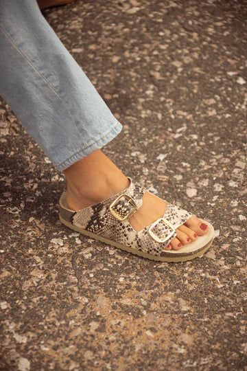 Sandalia Clover dos hebillas vibora Kiko's Shoes