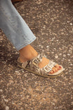Sandalia Clover dos hebillas vibora Kiko's Shoes