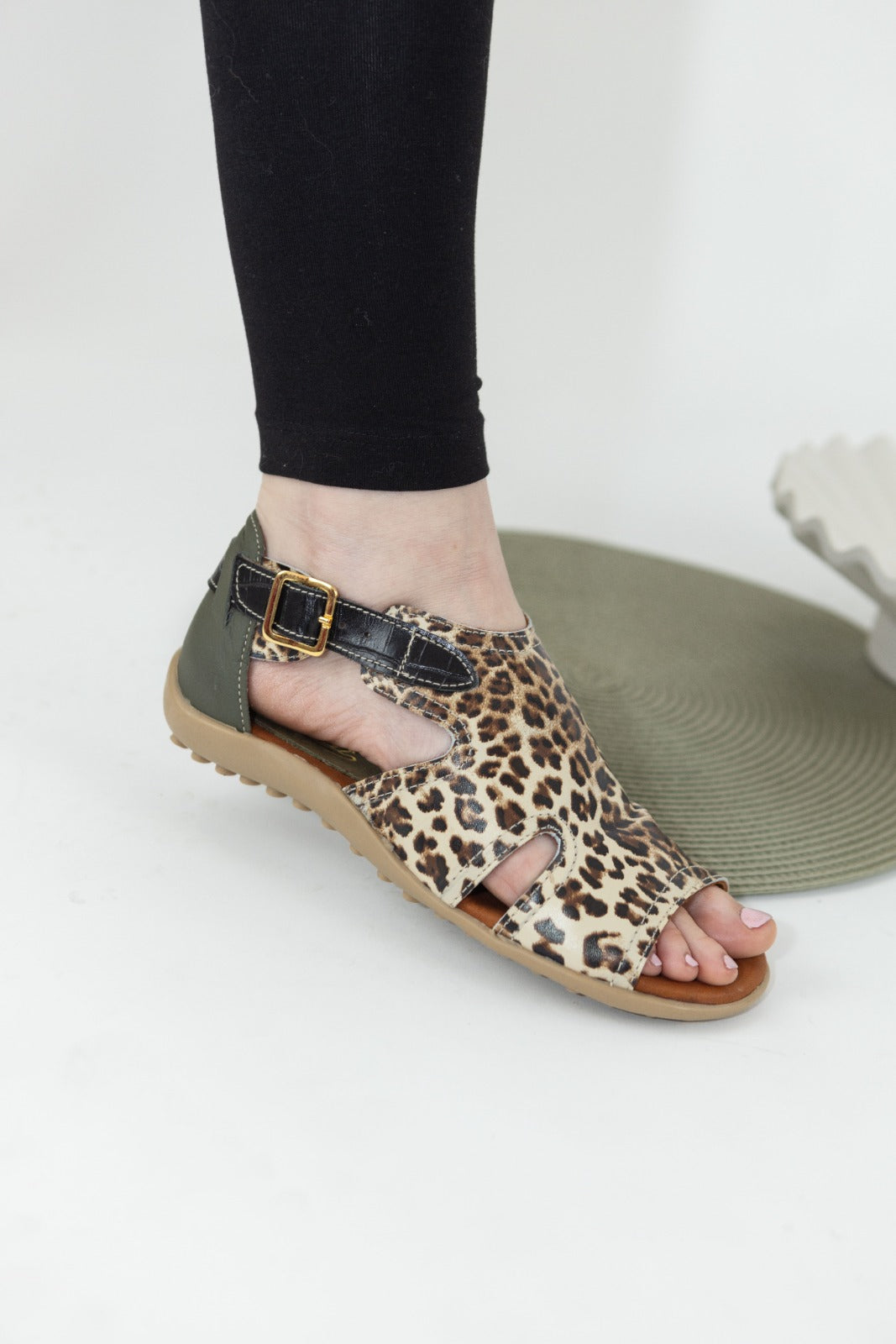 Sandalia Maya Animal Print Vanzetti