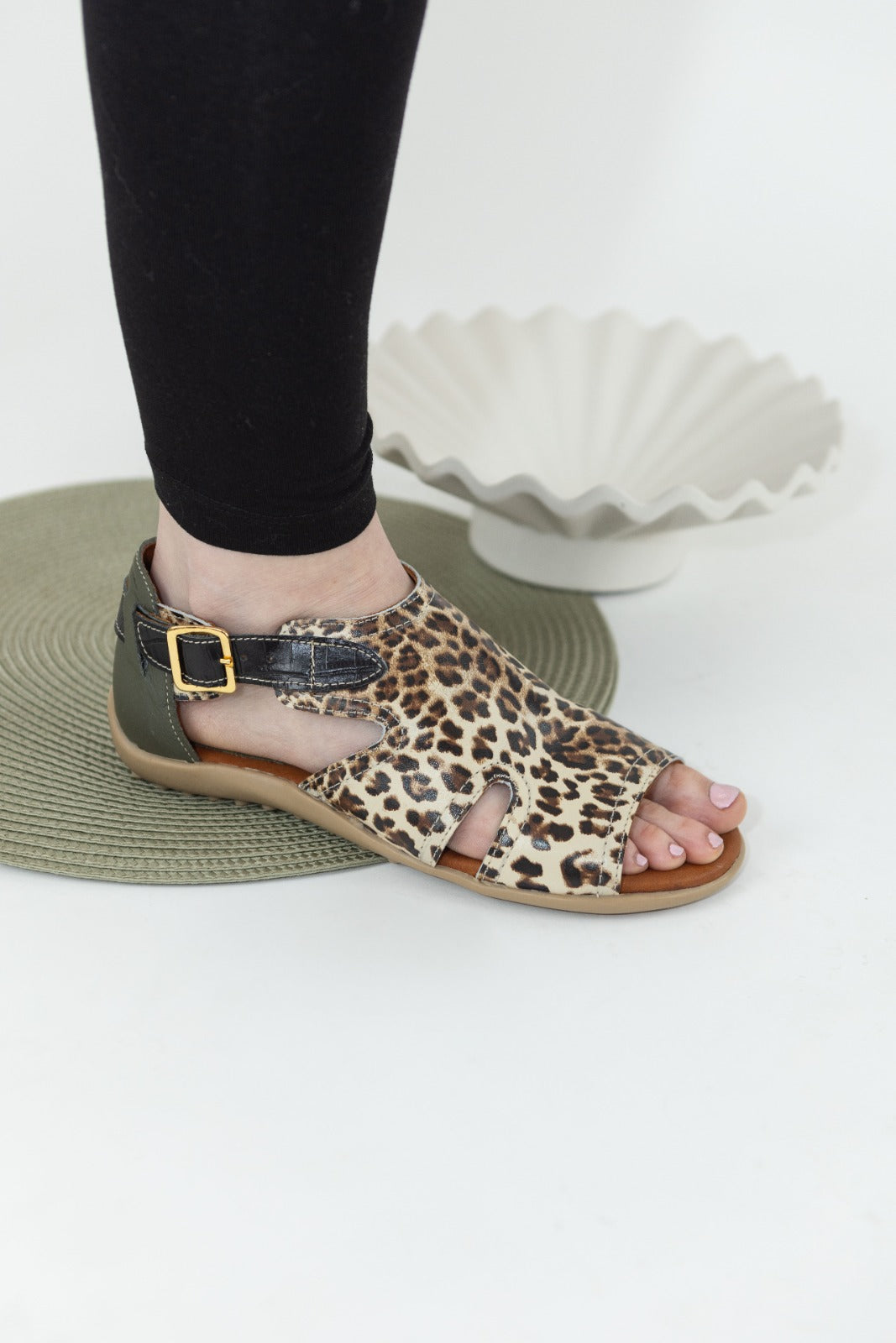 Sandalia Maya Animal Print Vanzetti