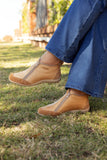 Bota Zipper Natural Dos Cierres Vanzetti