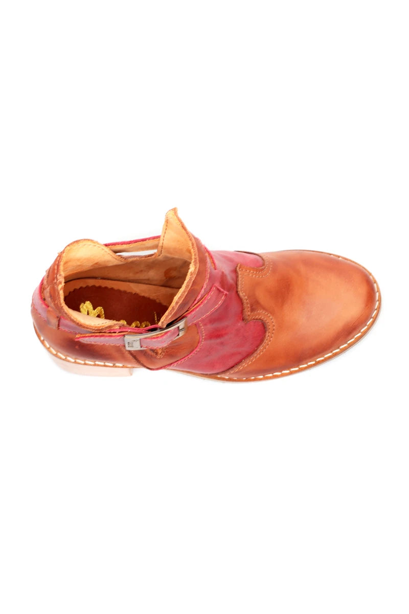 Bota de vestir con hebilla Terracota
