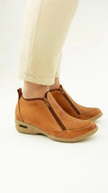 Bota Zipper Terracota dos cierres con burbuja Vanzetti